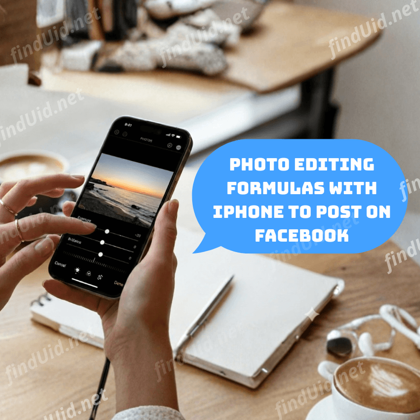 Summary of 10 beautiful photo editing formulas with iPhone to post status on Facebook.